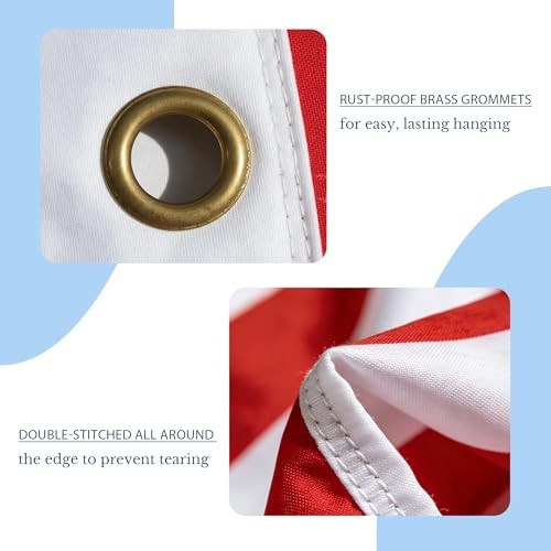 250 Anniversary USA Flag 3×5 Ft, American Flag 3×5 for Outside, 1776 Style B