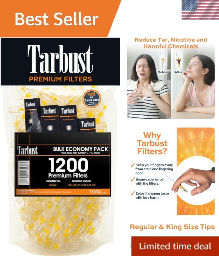 1200 Cigarette Filters: Tar Blockers for Cleaner, Flavorful Smoking