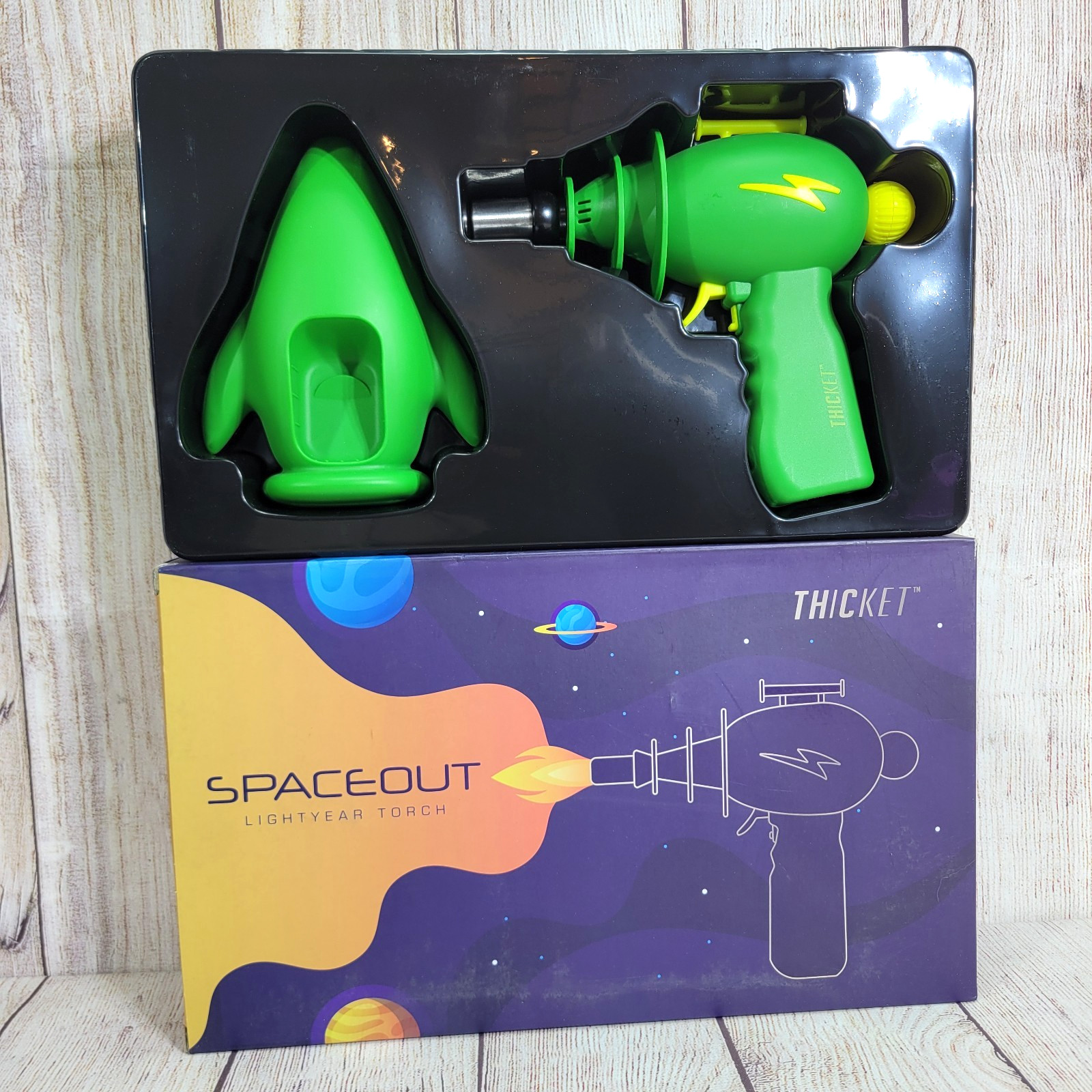 NEW in Box Spaceout Lightyear Ray Gun Torch Lighter (Green)