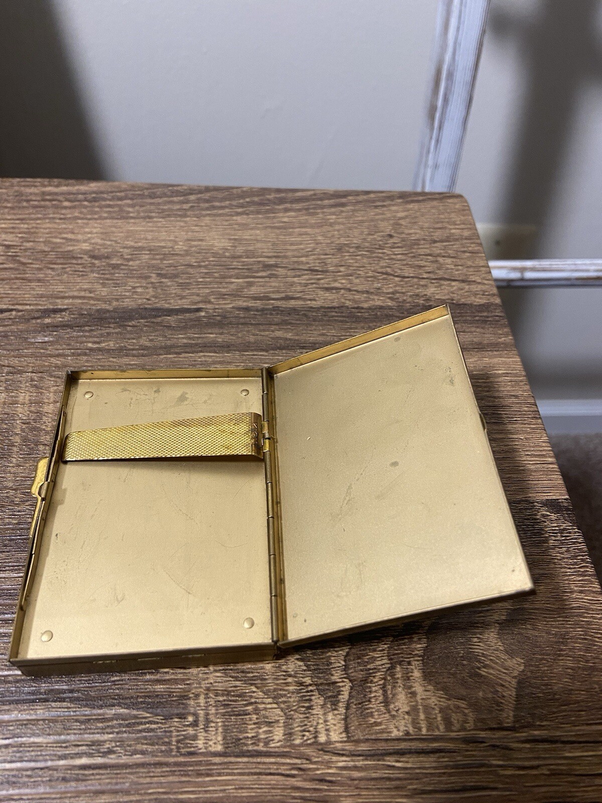 Kigu Mother Of Pearl Cigarette Case And Compact With Mirror, Very Good Condition