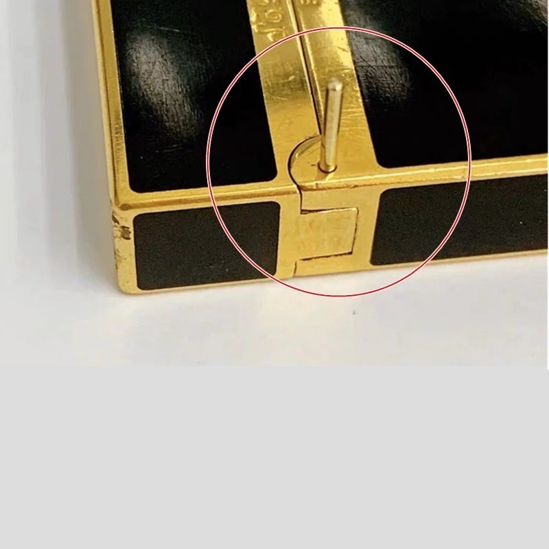 2pcs Gold Lighter Hinge Pins Top Cover Connector Replacement Repair Parts