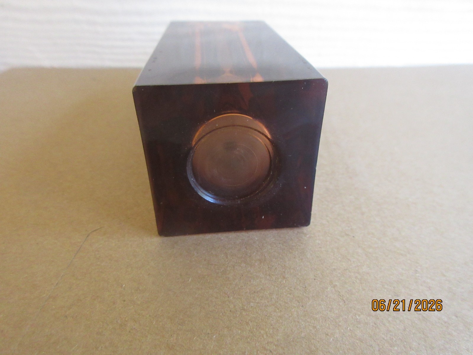Vintage Bic or Cricket Lucite Acrylic Tabletop Lighter Holder Mid Century Modern