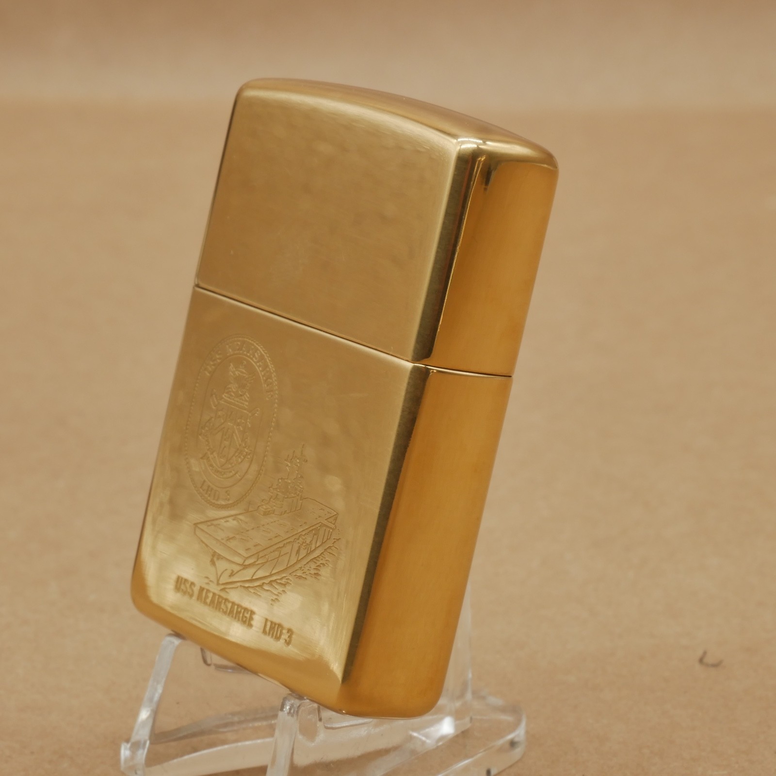 ZIPPO 1997 USS KEARSARGE LHD 3 TRUSTWORTHY BRASS