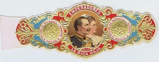 Kaiser Wilhelm Augusta Victoria La Rica Hoja Mexican cigar band vitolas #283