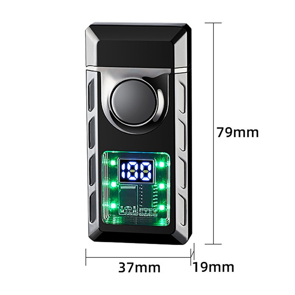 Voice Controlled Ignition Dual Flame Butane Gas Lighter Switching Jet Fire