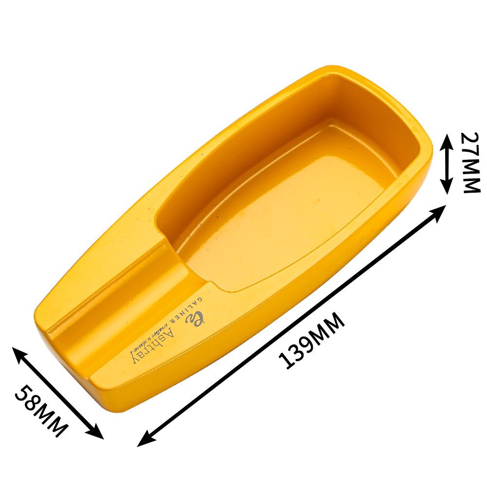 Yellow 3 Jet Torch Flame Cigar Lighter Cigar Ashtray Metal Cigar Punch Holder
