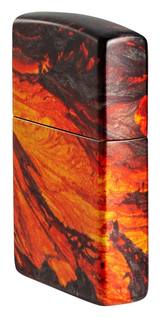 Zippo Windproof Lighter with Lava Flow Wrap Around Design, 48622, New In Box