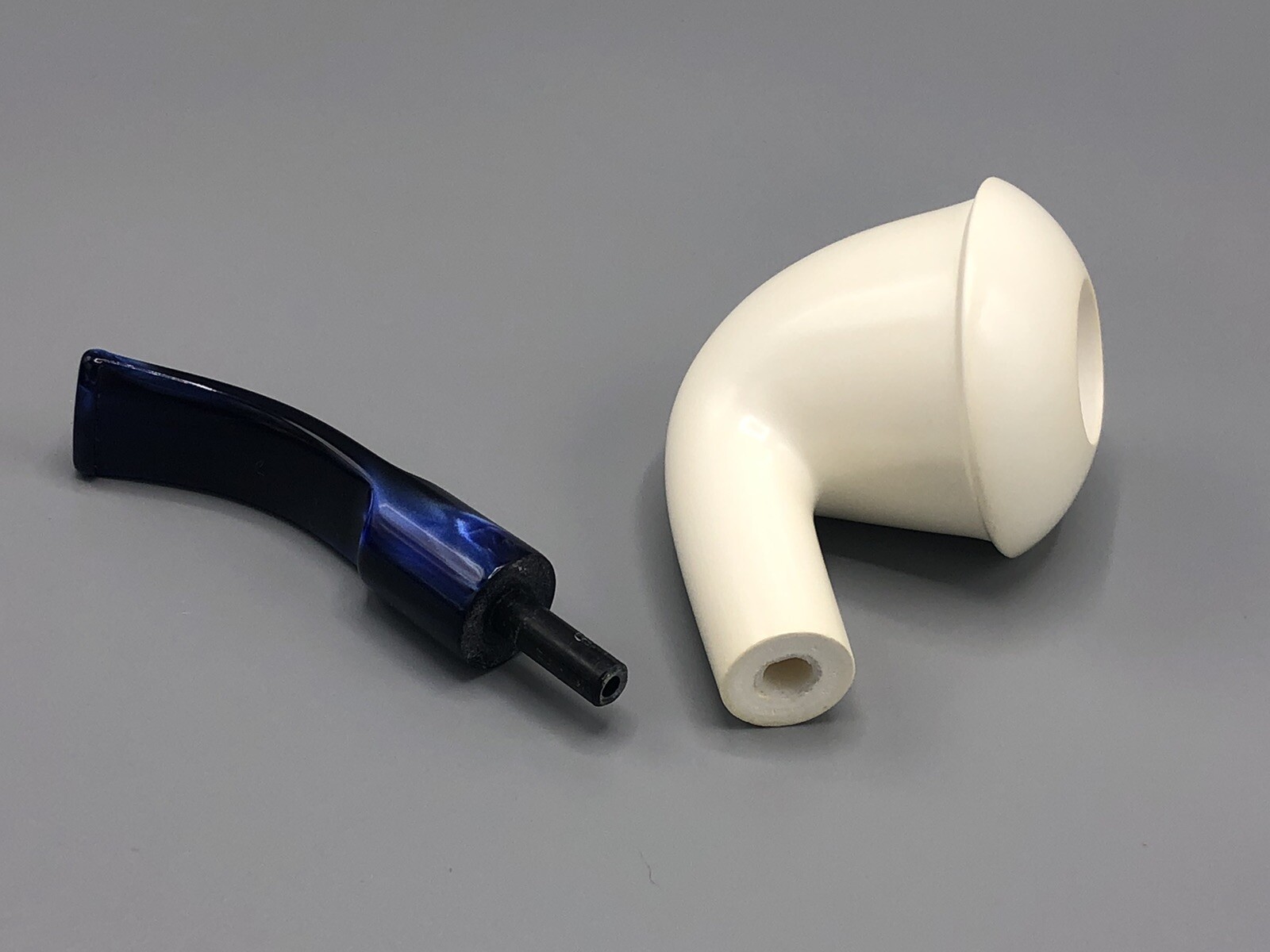Sherlock Holmes pipe Set Of Two By EGE New Handmade Block Meerschaum Case#38