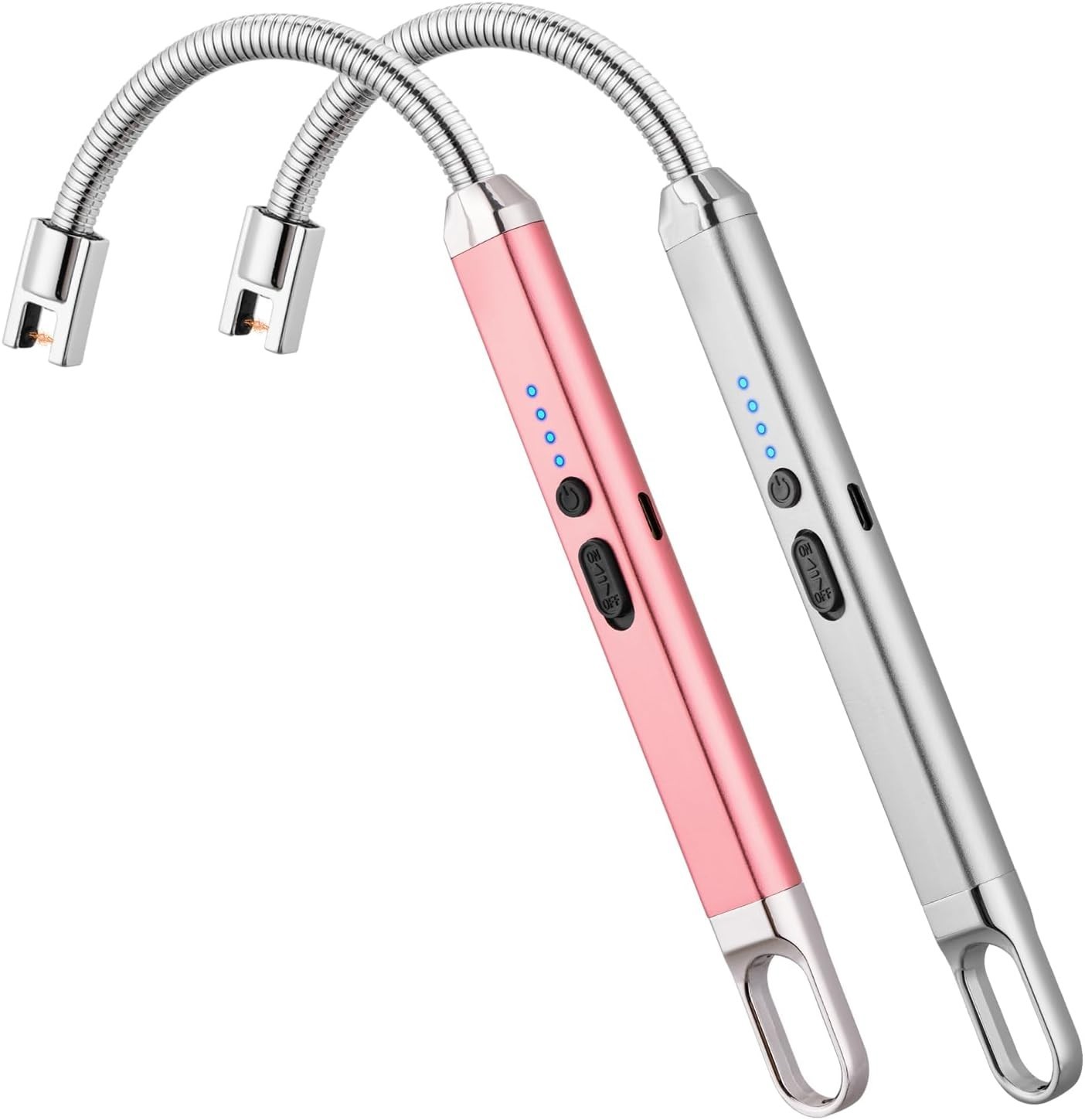 2 Pack USB Rechargeable Windproof Electric Candle Lighters – Ideal Gift Set