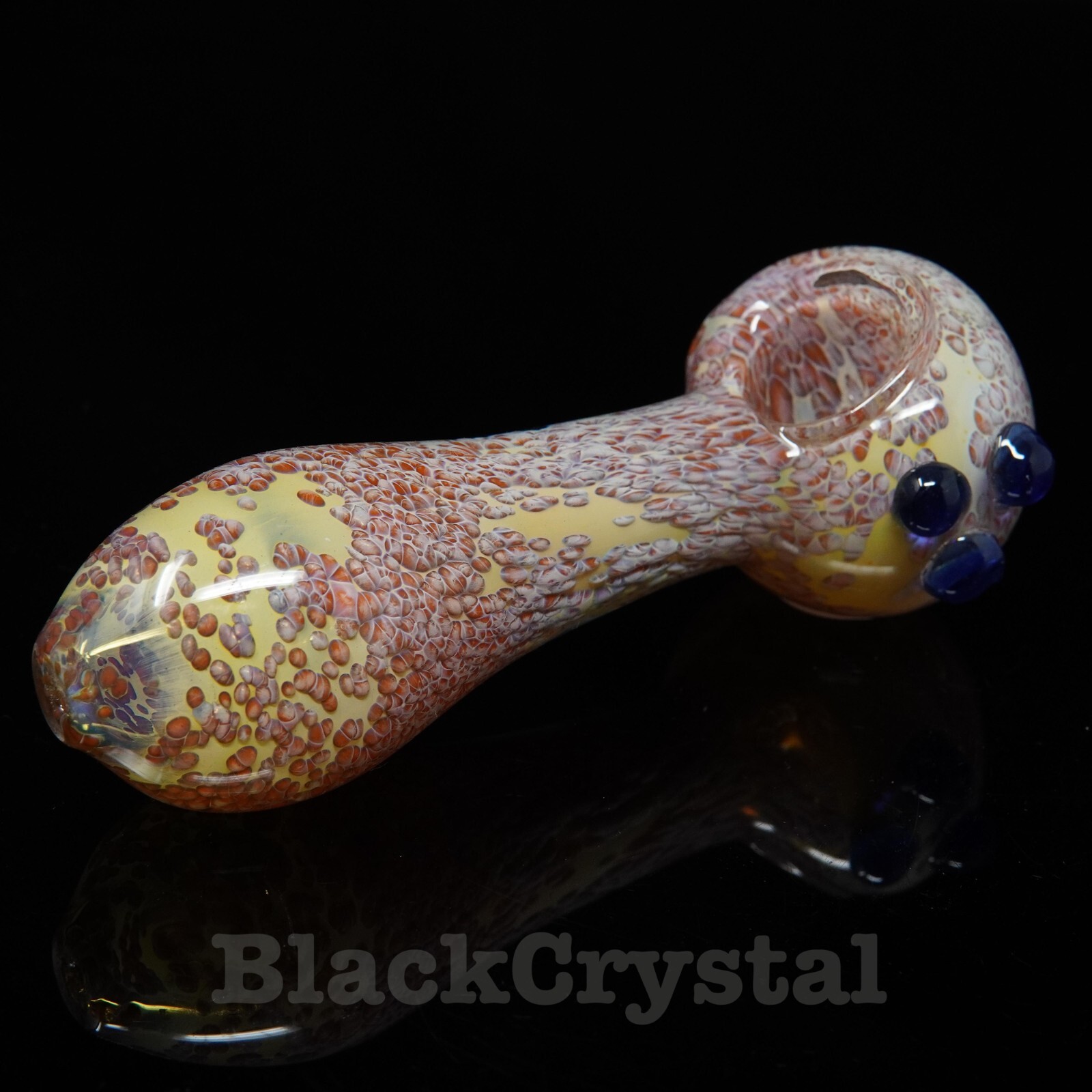 5.25 in Handmade Thick Heavy Mighty Red Marble Tobacco Smoking Bowl Glass Pipes