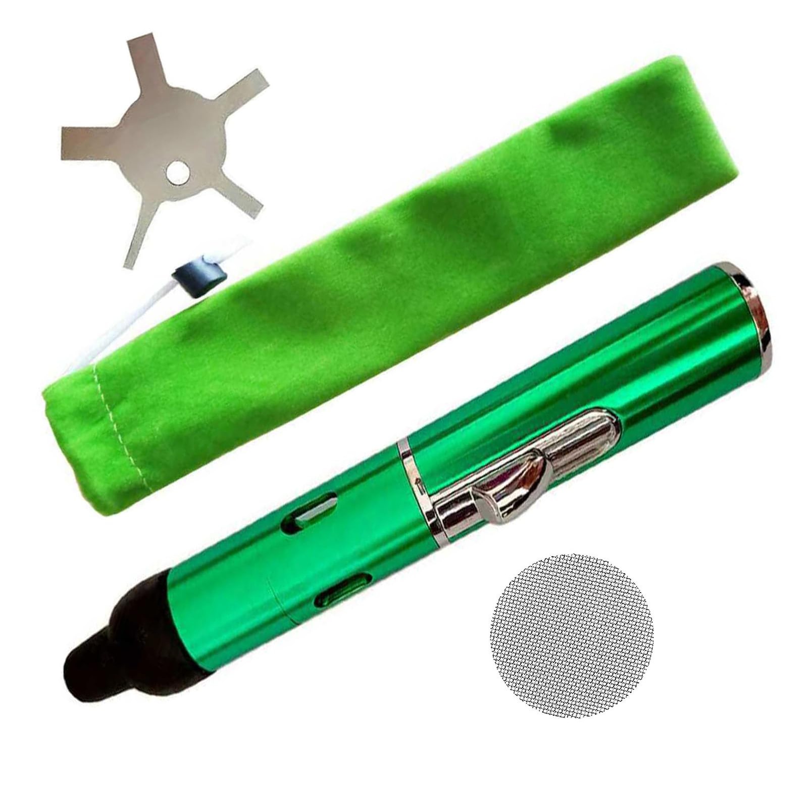 Torch Lighter,Portable Multifunctional All-in-One Tube Built-in Green