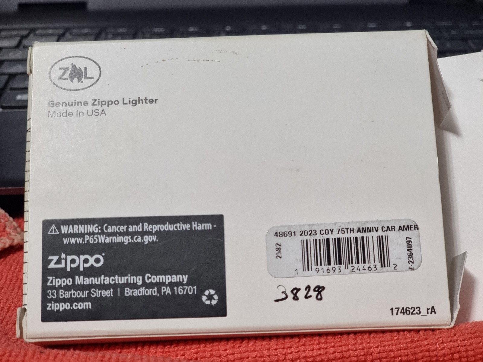 RARE 2023 COTY AMERICAN EDITION 75TH ANNIVESARY ZIPPO CAR 03828/10000 ZIPPO BNIB