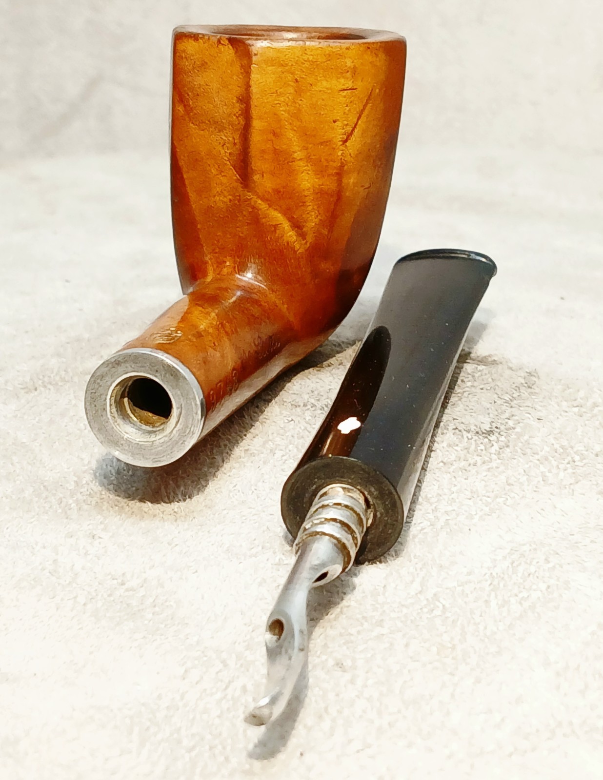 1930s Linkman’s Dr Grabow Deluxe Bruyere 9743 Paneled Dublin Tobacco Pipe