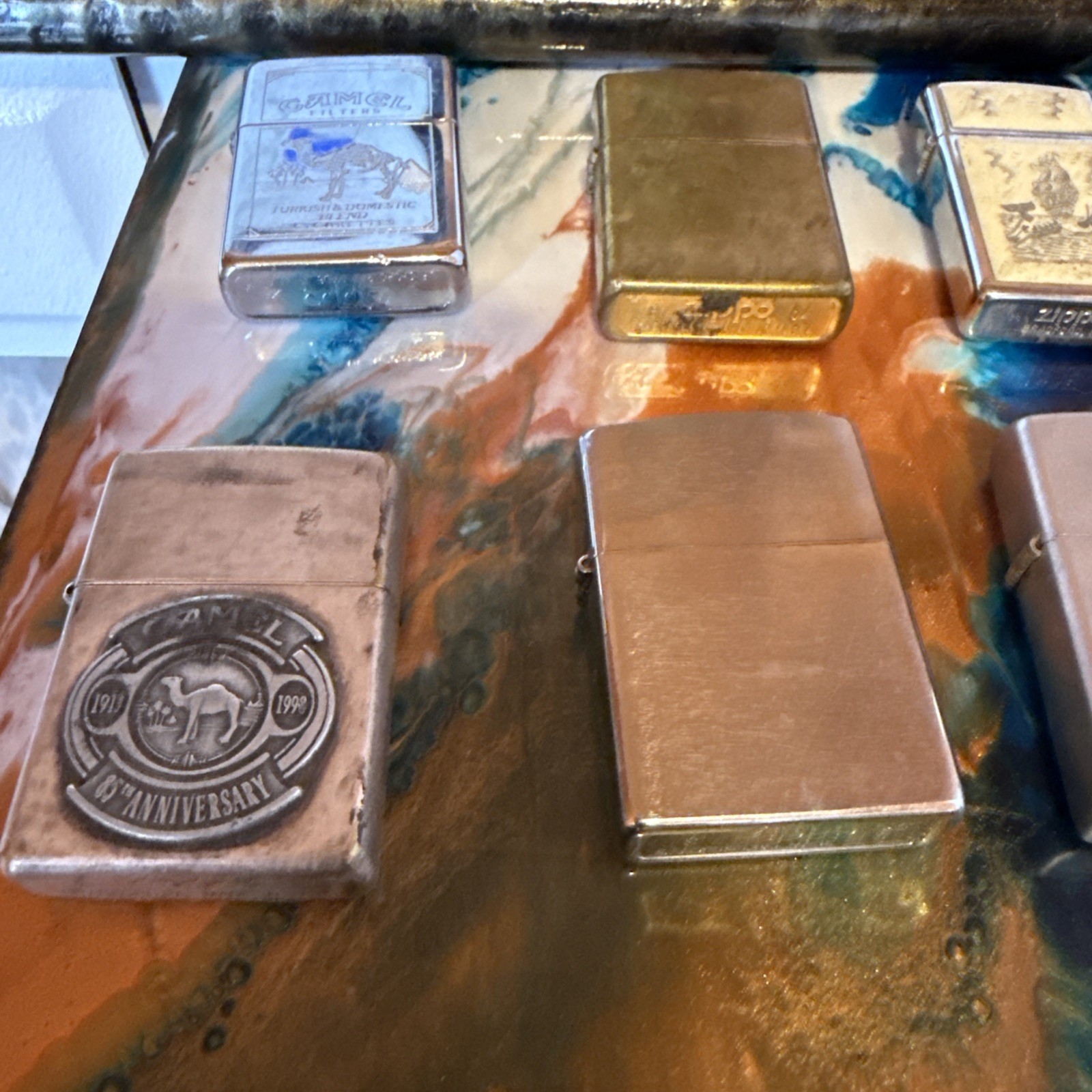 VTG Cigarette Lighter Parts Lot of 10 zippo camel , 1 Bowers Jack Daniels 8 othe