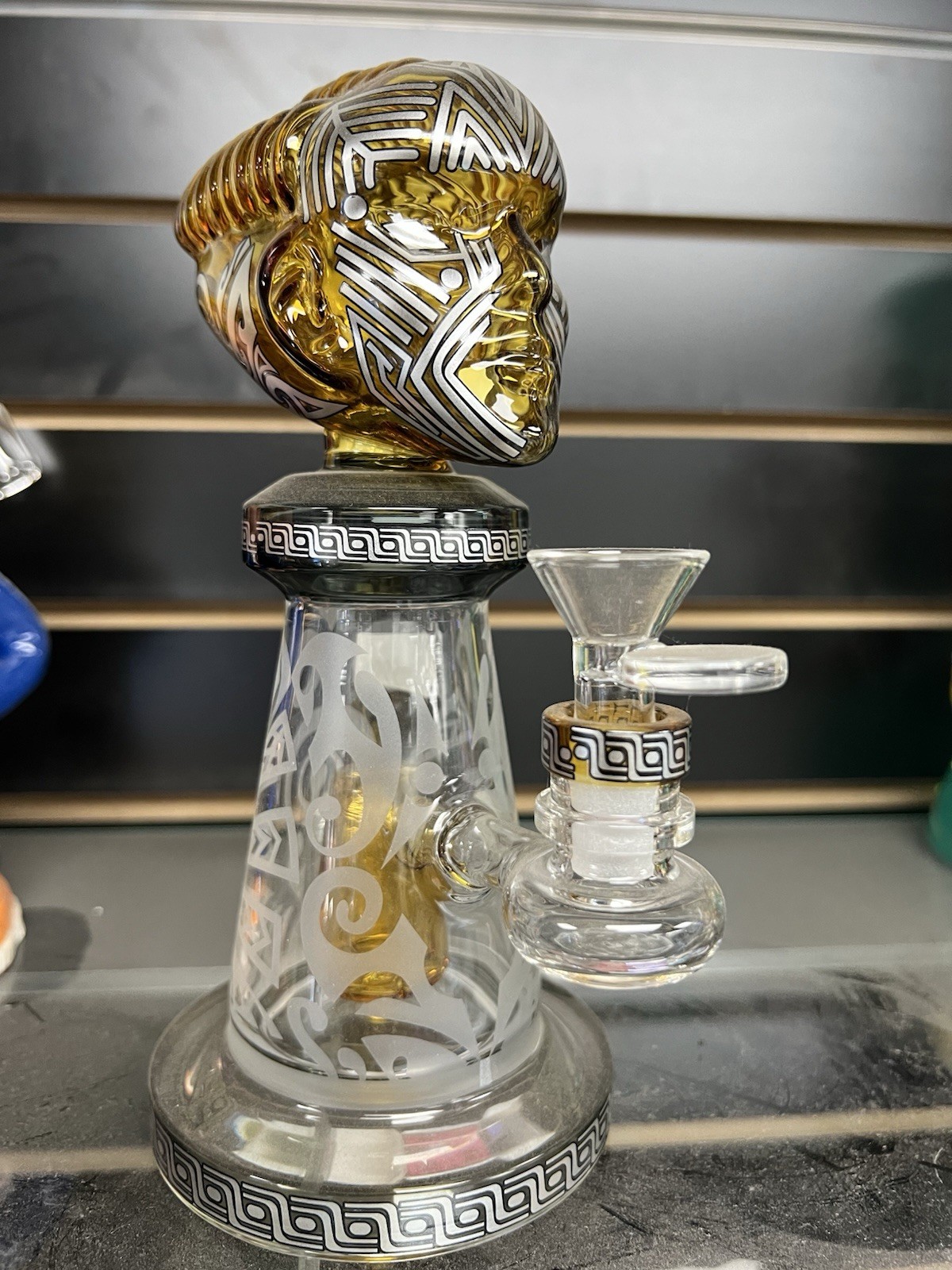Artistic Glass Bong Water Pipe Tobacco Smoking Pipe 14MM Bowl