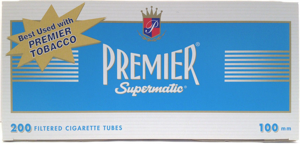 Premier Supermatic 100’s Blue Light Cigarette Filter Tubes 1 Box of 200 – 3097