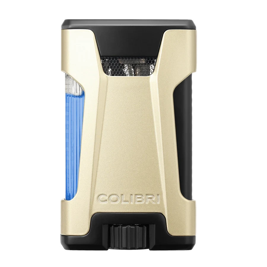 Colibri Cigar Lighter Rebel Double Jet Lighter Matte Silver