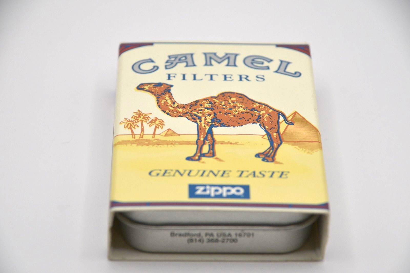 1997 JOE CAMEL MOON AND MOTORCYCLE WTC ZIPPO LIGHTER IN BOX