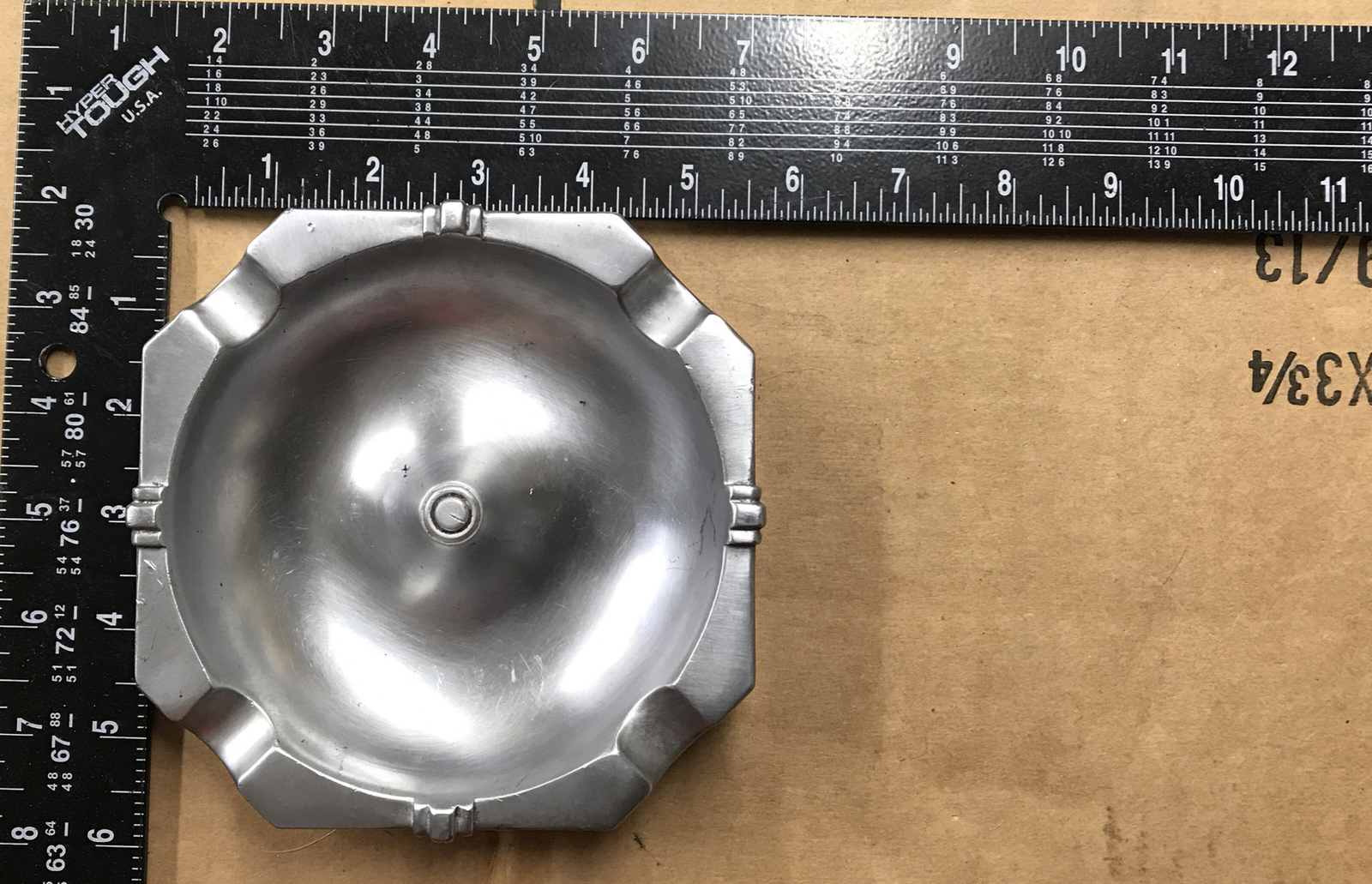 C-O-Two Fire Equipment Co. Newark, NJ Forged Bronze Ashtray Silver in Color
