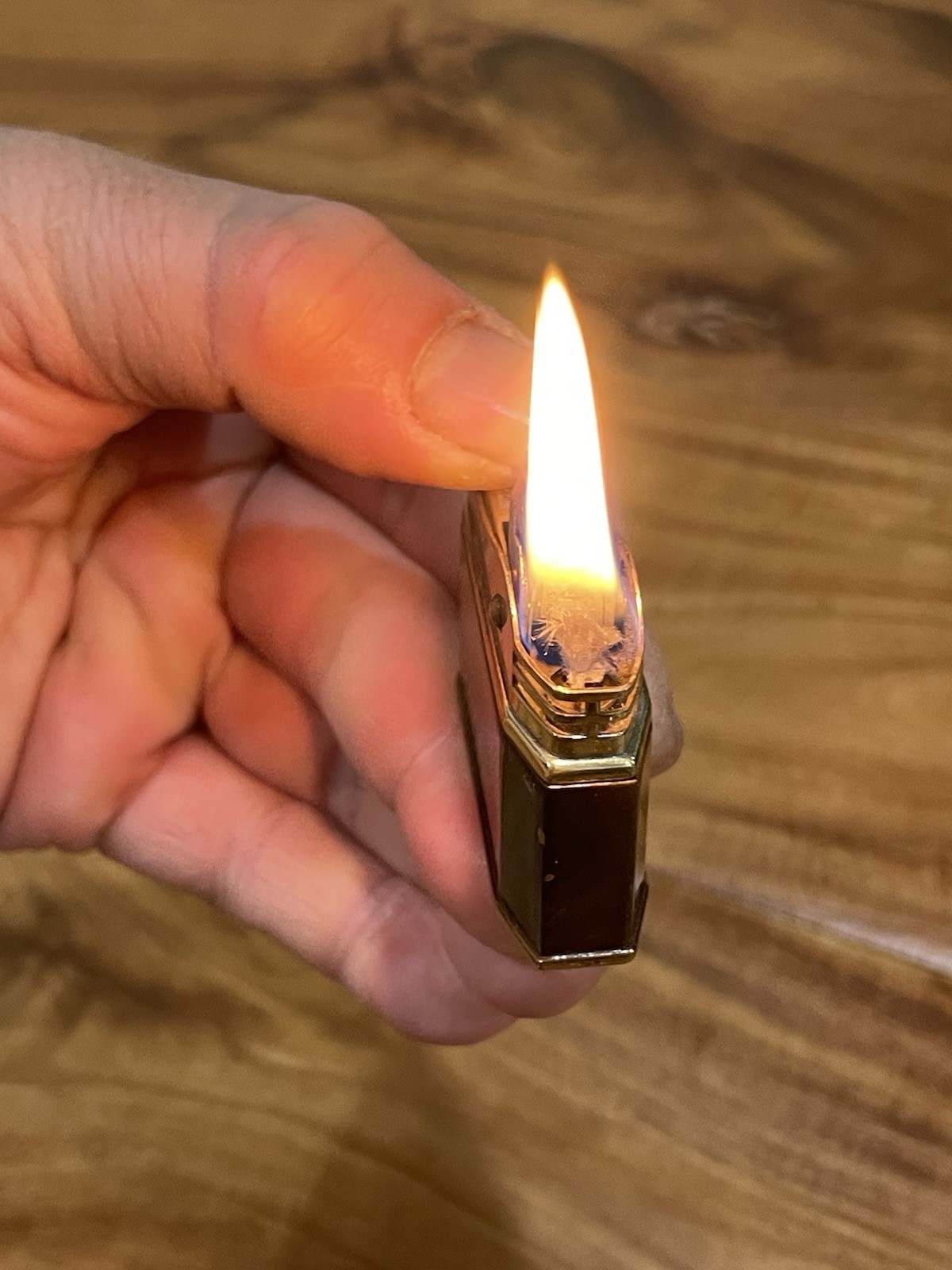 Vintage Augusta Stratton Pocket Lighter ( Germany) Working Condition !
