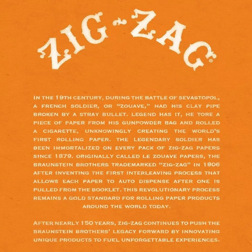ZIG-ZAG Rolling Papers French Orange 1 1/4 (6 Booklets)