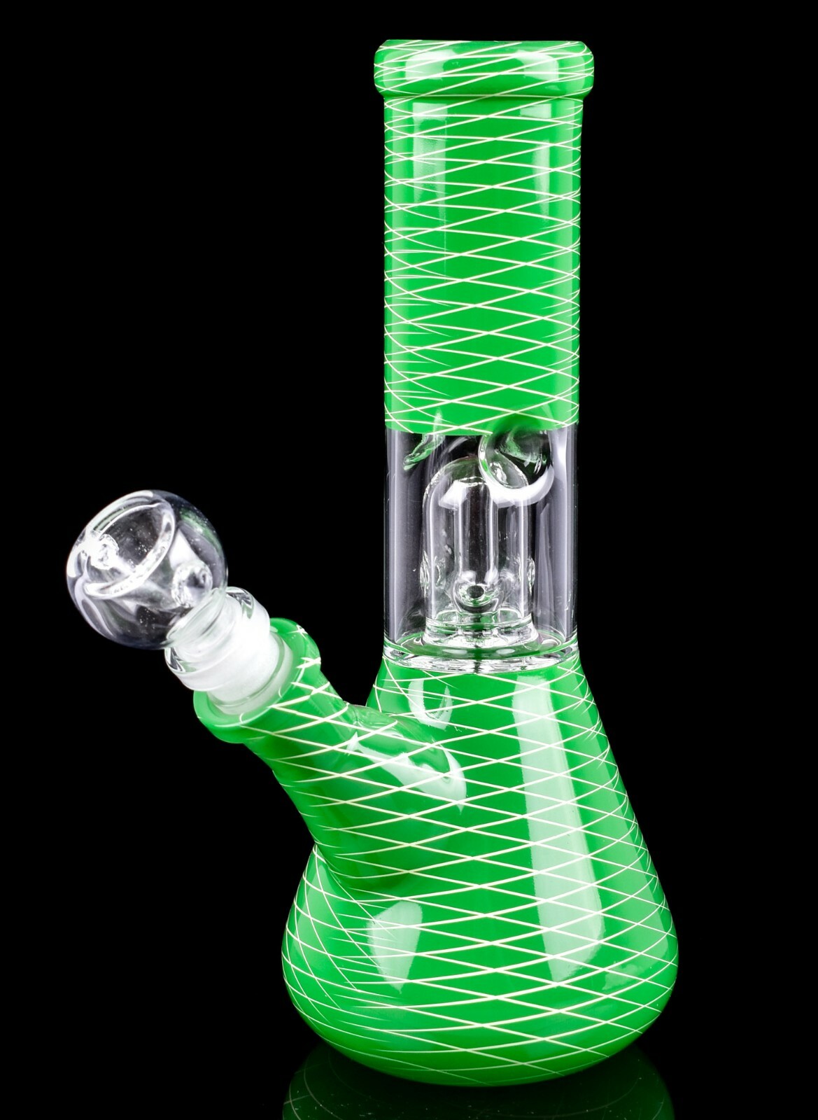 COOL 8″ SOLO Perc BONG Glass Water Pipe UNIQUE Bubbler PREMIUM Hookah *USA*