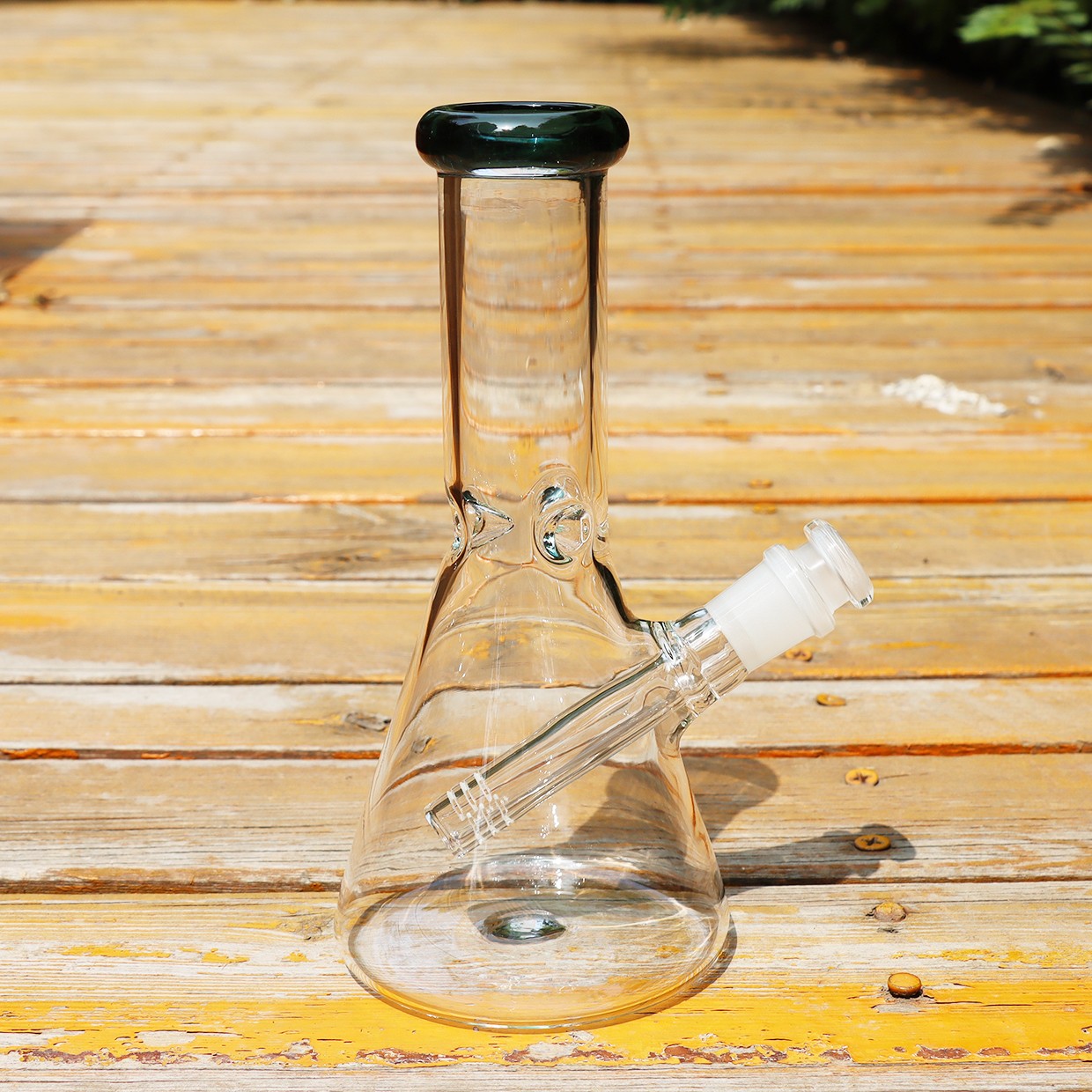 Random 8 inch Tobacco Hookah Glass Waterpipe Smoking Beaker Bong joint 14mm bowl