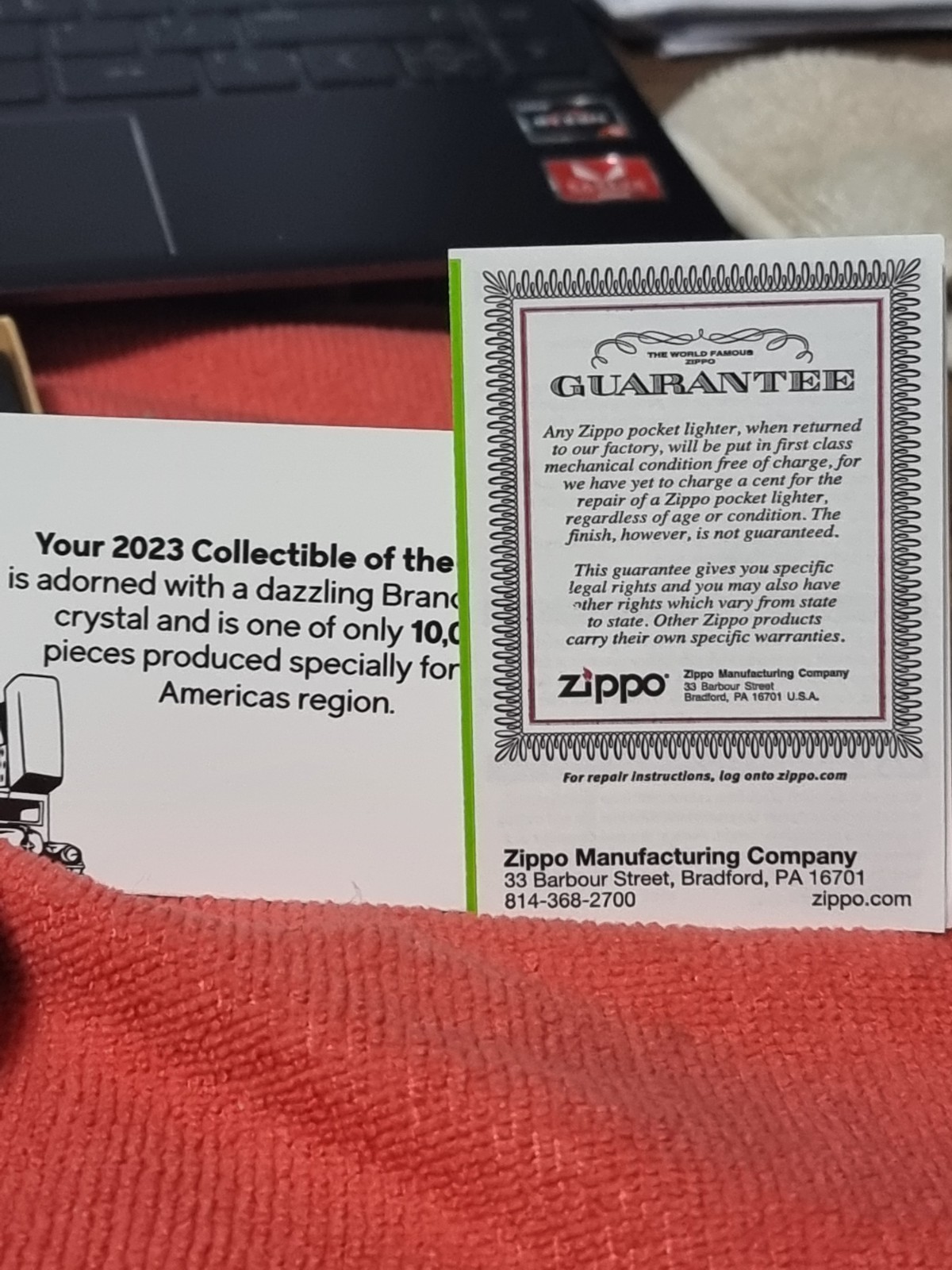 RARE 2023 COTY AMERICAN EDITION 75TH ANNIVESARY ZIPPO CAR 03828/10000 ZIPPO BNIB