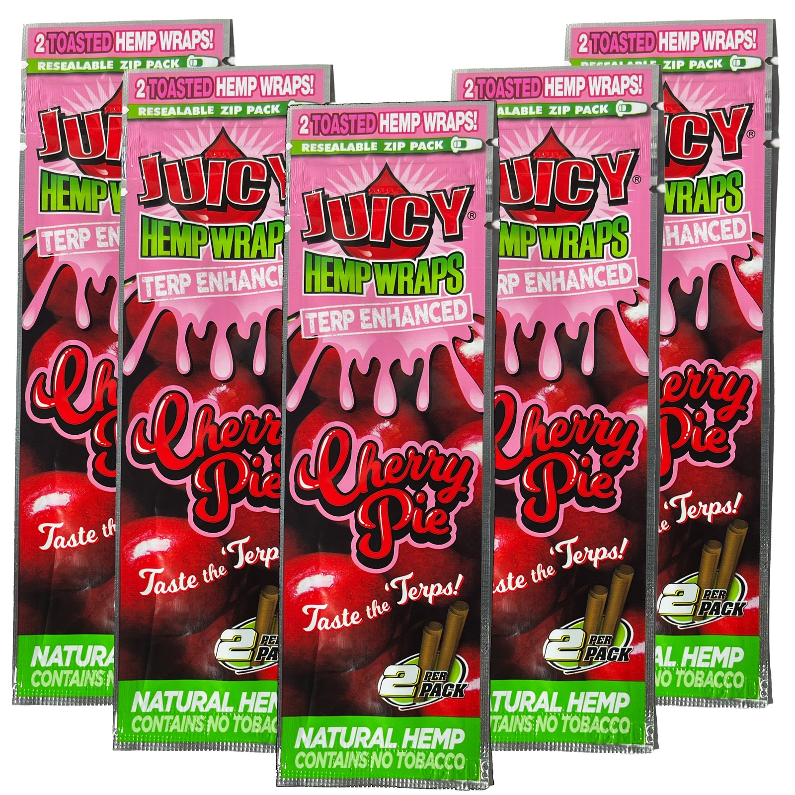 Juicy Enhanced Wraps – Cherry Pie – 5 Pack