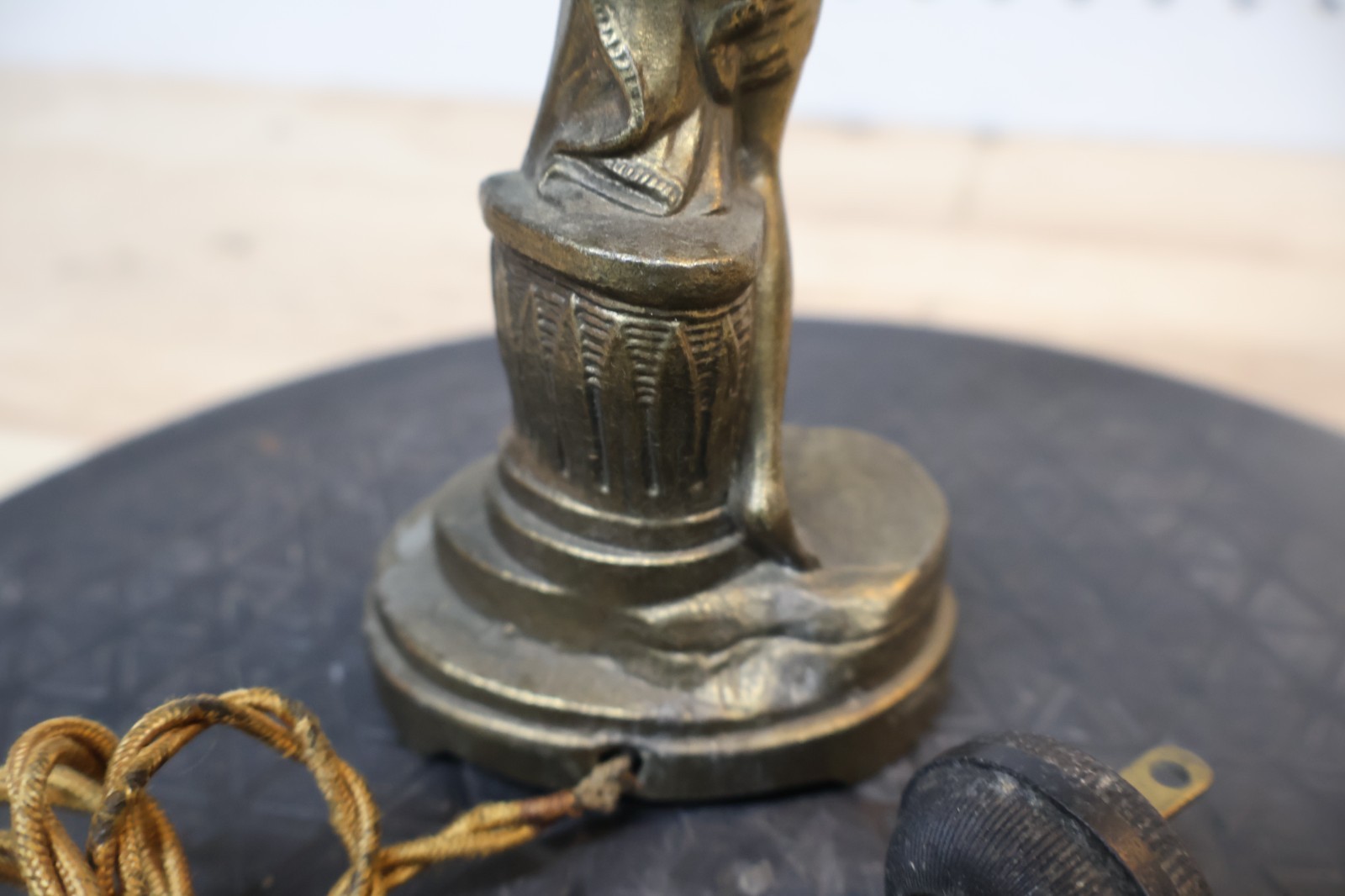 Rare Figural Art Nouveau “Just-Tip-It” Elec Cigar Lighter H. Herschberg & Co.