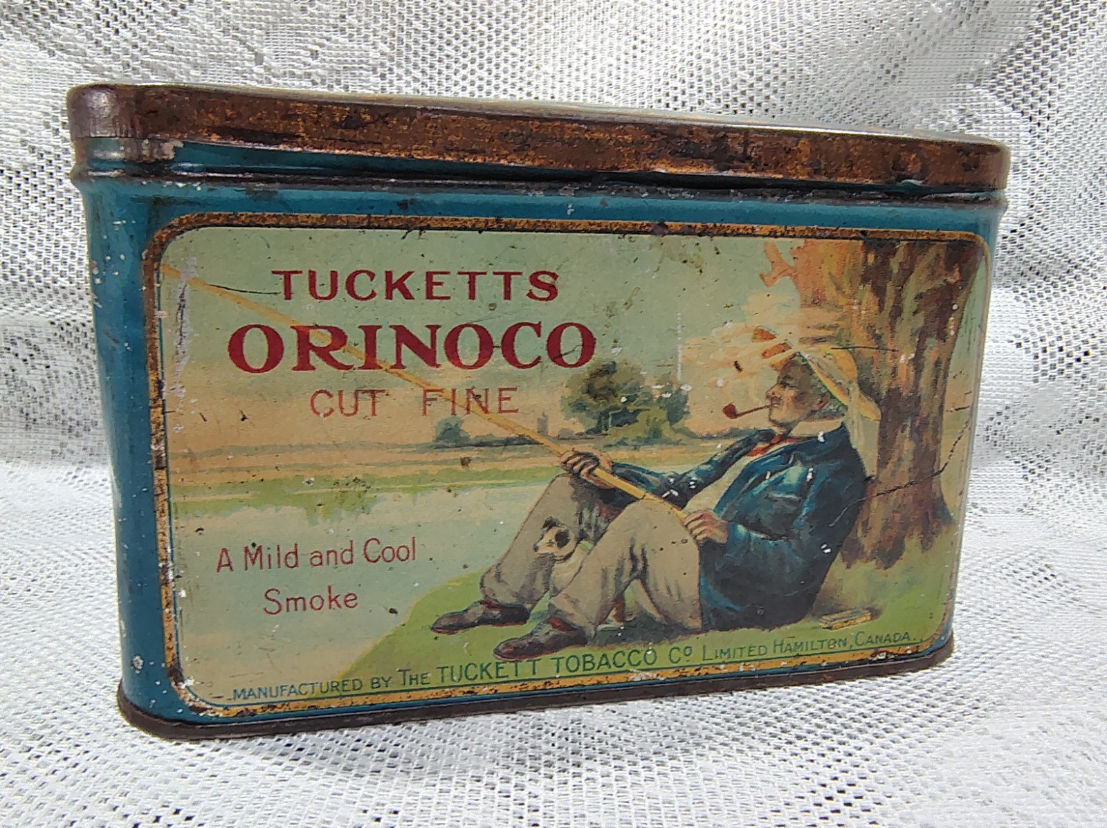 Vintage Tucketts Orinoco Cut CoarseTobacco Tin Hamilton, Ont.