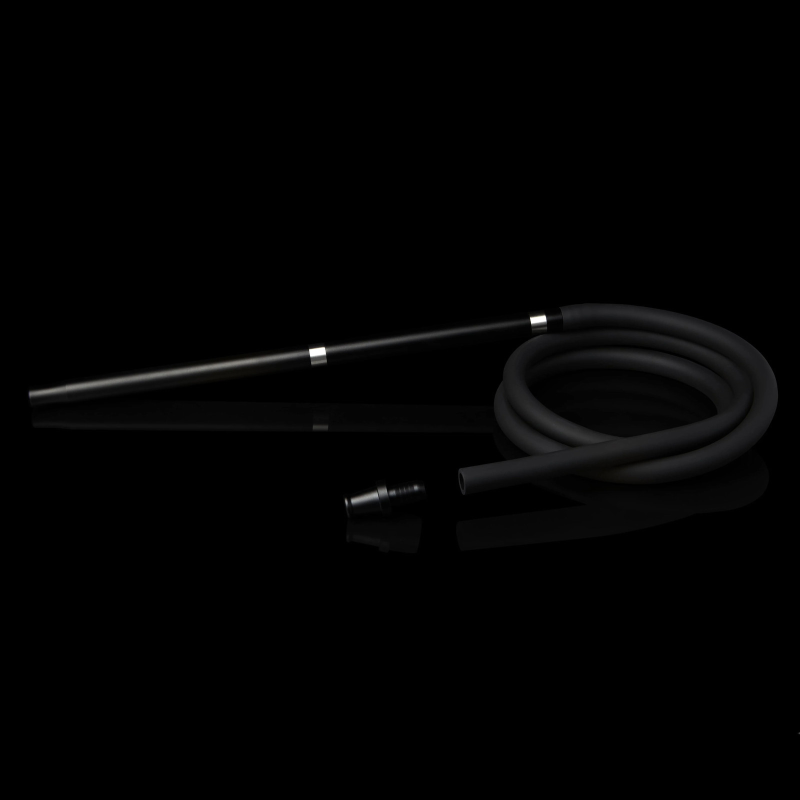 Kaloud Elyssar Premium Hookah Hose – 14 Inch Handle Platinum Silicone