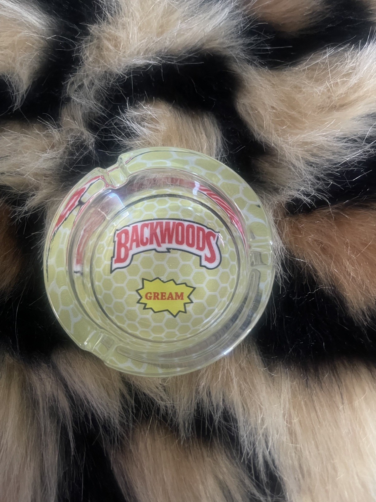 Backwoods Green Gream Rick and Morty Collectible Ashtray Glass