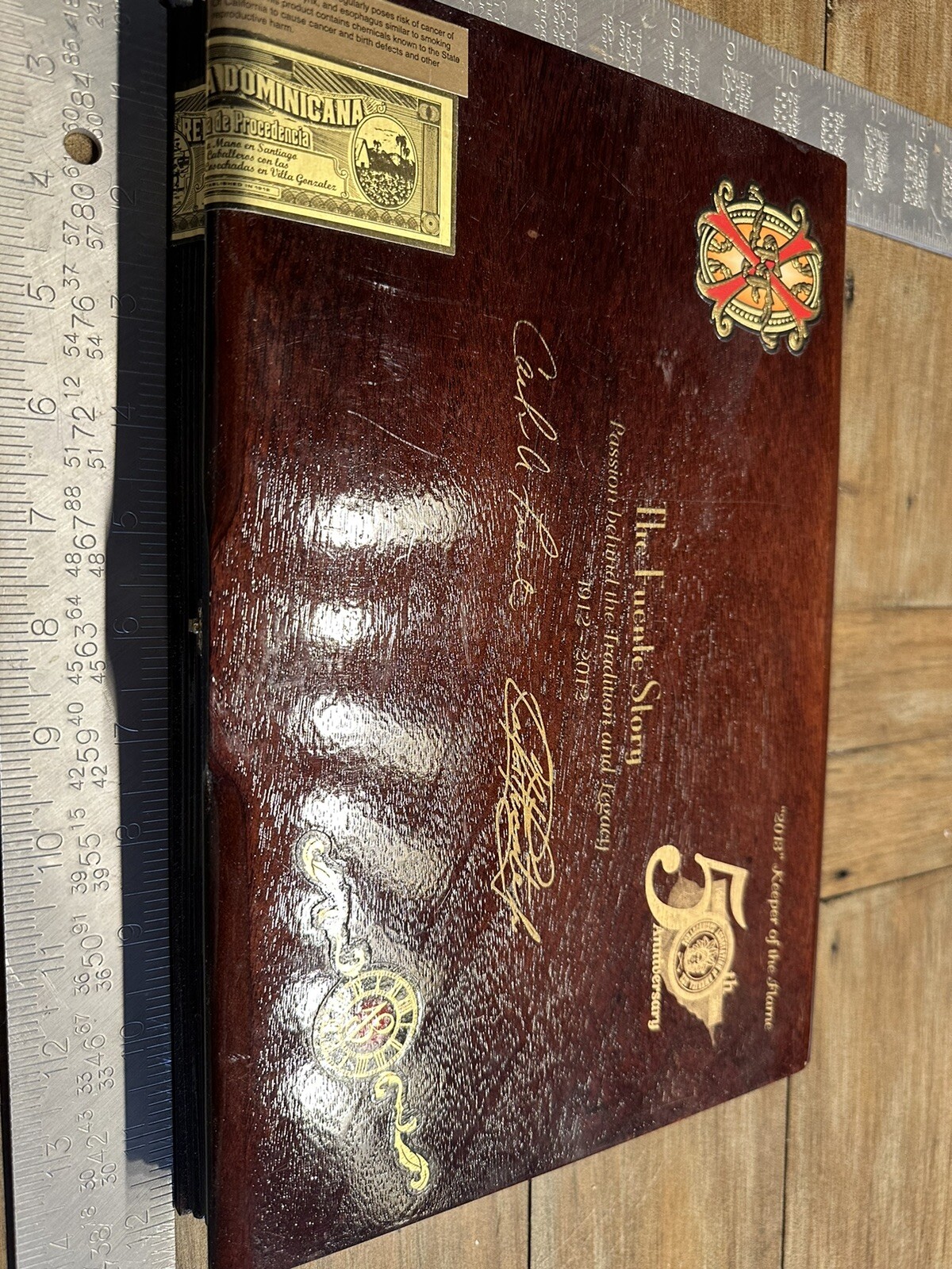 Arturo Fuente TAA Opus X 2013 Keeper Of The Flame Wooden Wood Cigar Box OpusX