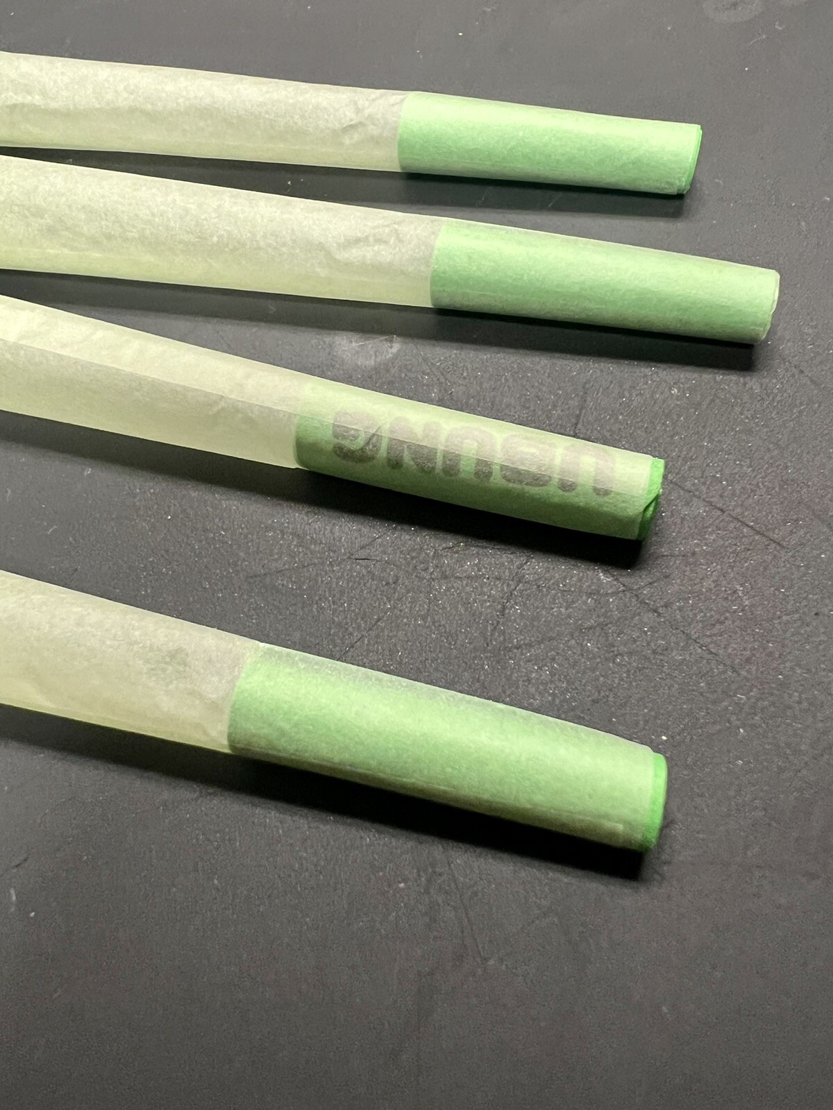 Ubung Green 110mm King Size Unrefined Natural Papers Rolling 4 Cones FREE S/H
