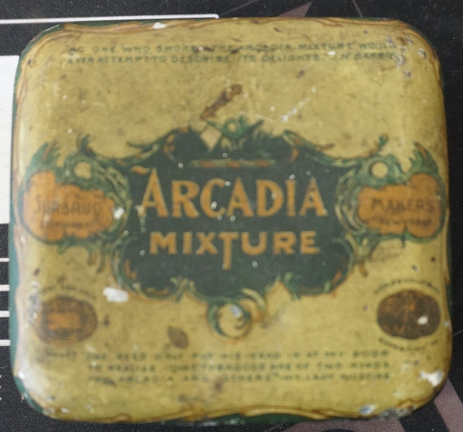 UNITED KINGDOM – c.1900 ARCADIA MIXTURE Tobacco Tin Ogden’s Liverpool EMPTY