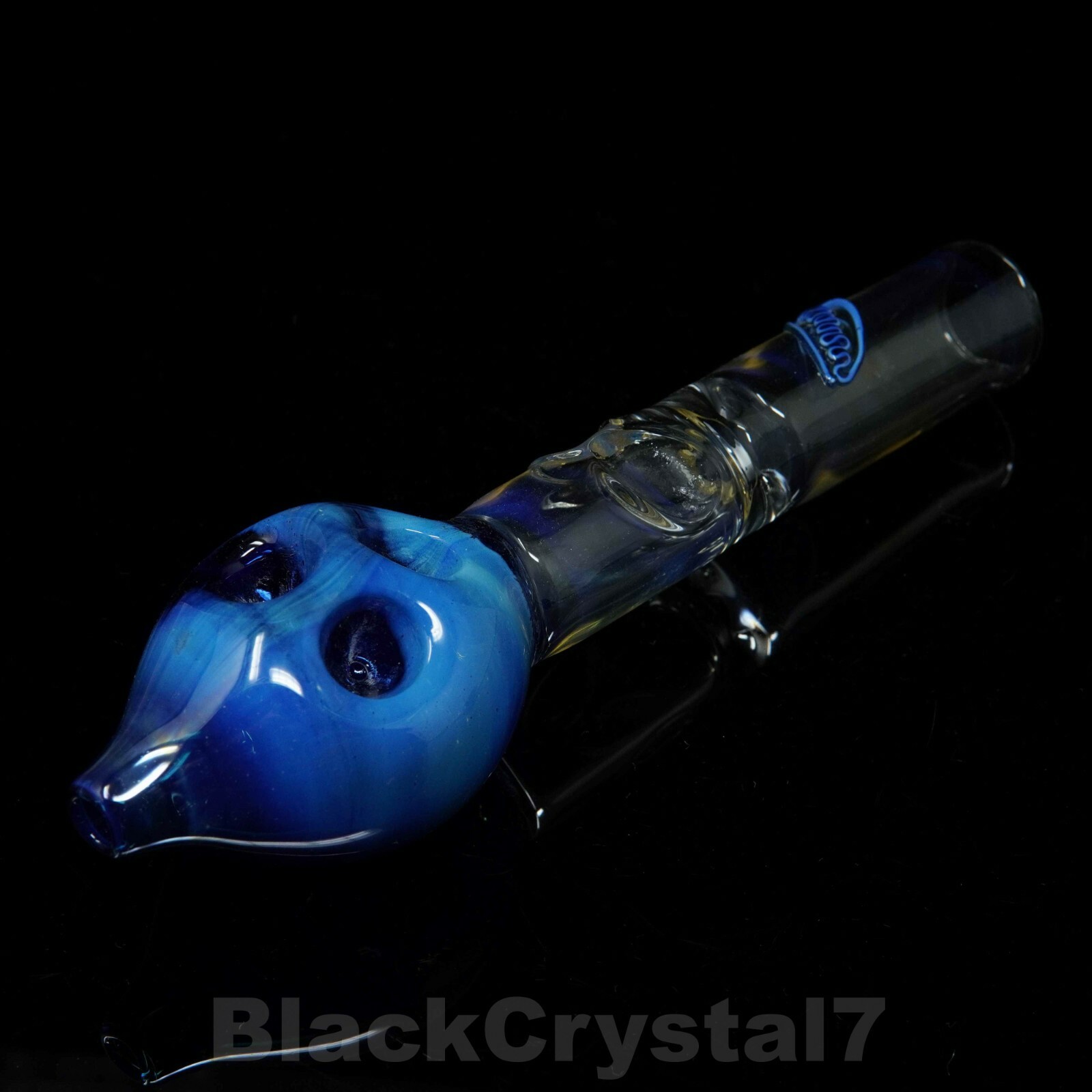 8″ Handmade Triple Bowl Cosmic Trip Steam Roller Tobacco Smoking Bowl Glass Pipe