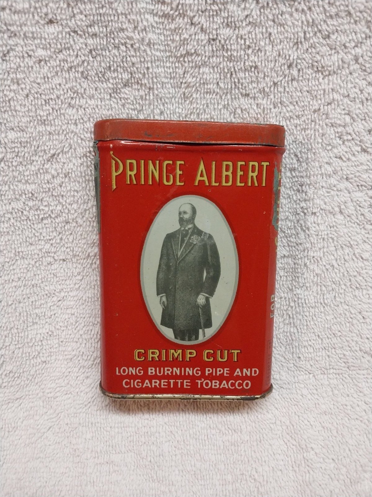PRINCE ALBERT pocket tobacco tin … OLDER VERSION … NICE ONE !!