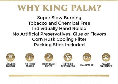 King Palm | Mini Size | Cherry Charm | Organic Prerolled Palm Leafs | 20 Rolls