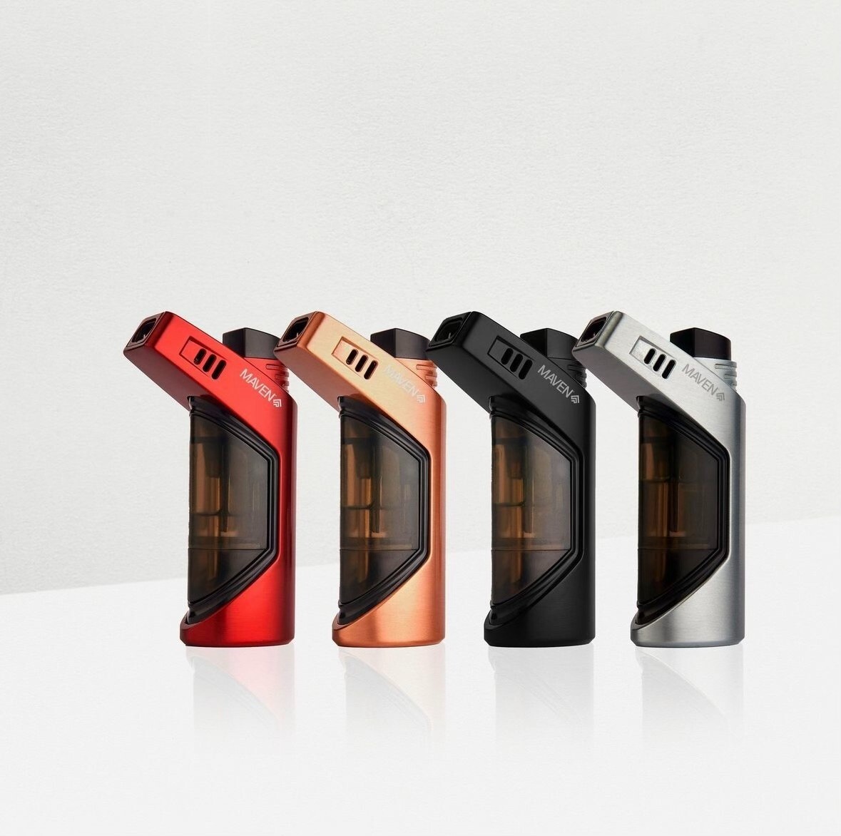 🦋 1 X MAVEN METAL DUO DUAL FLAME TORCH LIGHTER 💥 METALIC COLORS DUAL TURBO