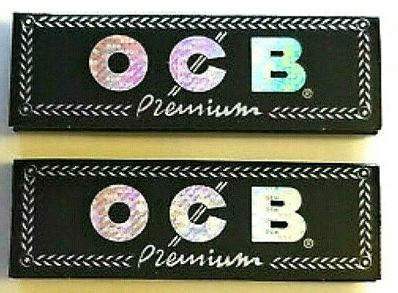 2x OCB 1 1/4 Rolling Papers Ultra Thin 50 Lvs *Authentic*USA SHIPPED*