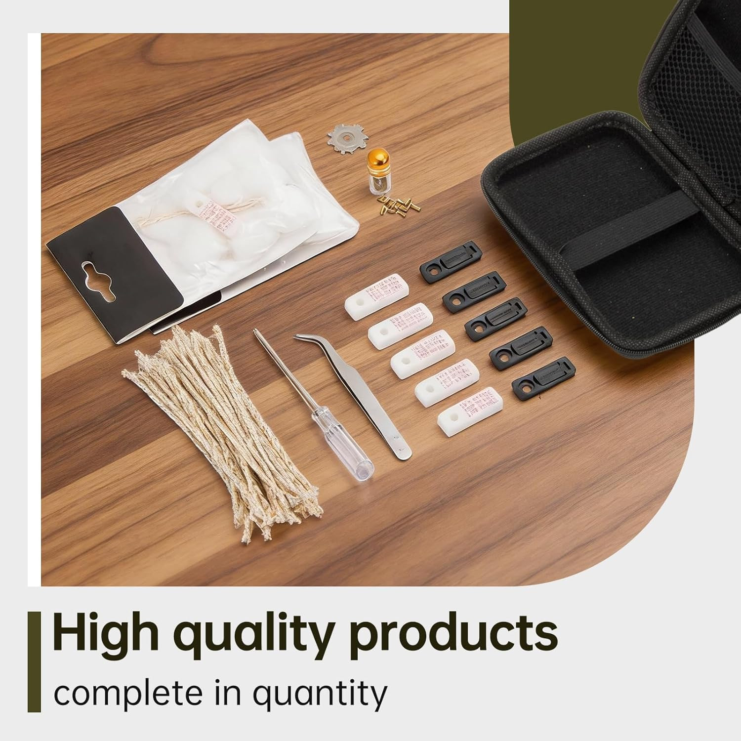 Repair Kit Compatible with Zippo,Replacement Parts Includes Cotton,Flint,Wick,Pa