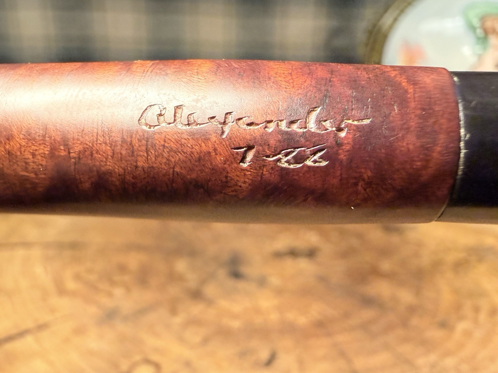 Handcarved Alexander Guy Dated 7-88 Briar Estate Tobacco Pipe
