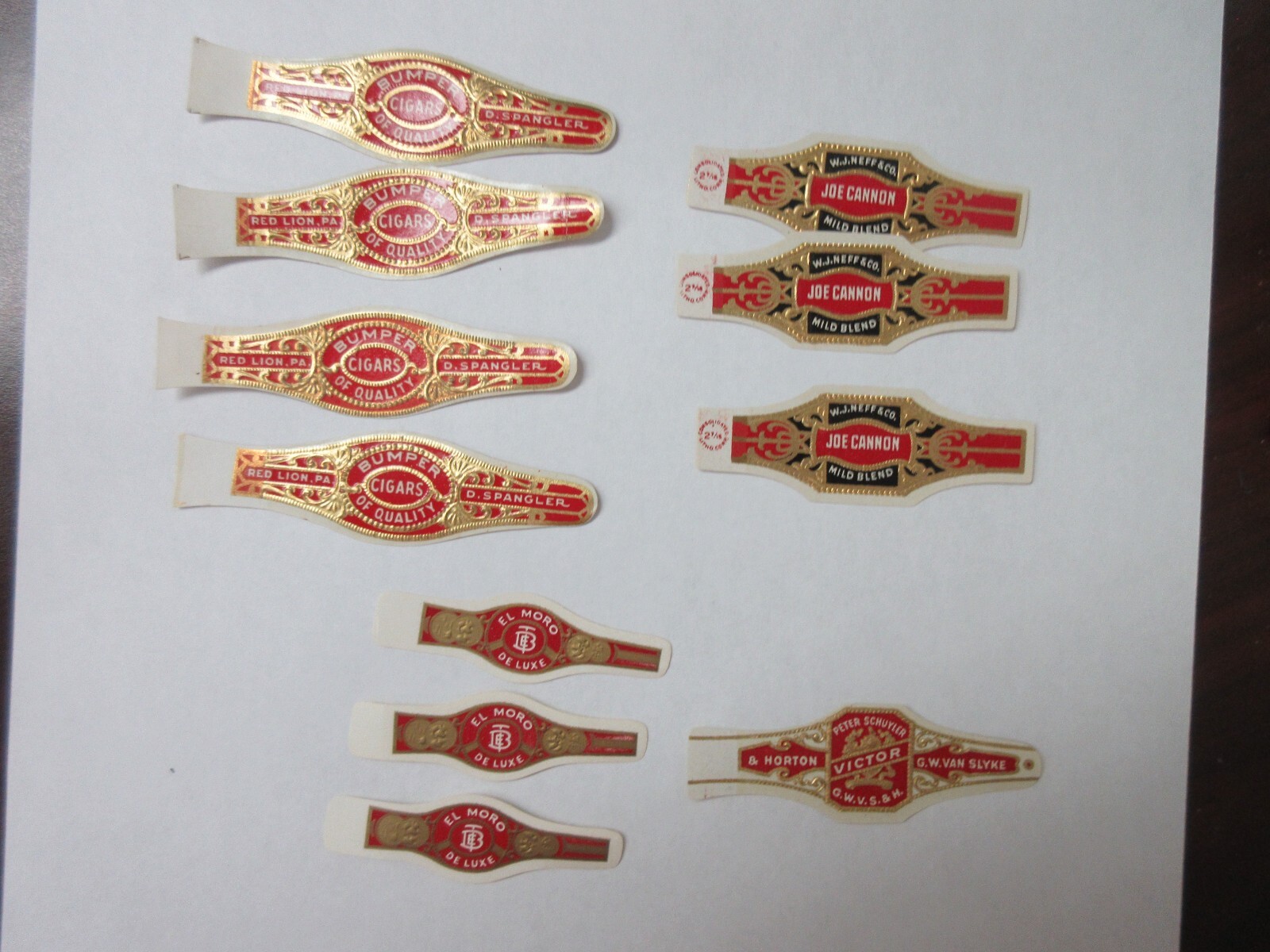 Vintage Red Lion, PA Cigar Labels (11), 4 different – RB2606