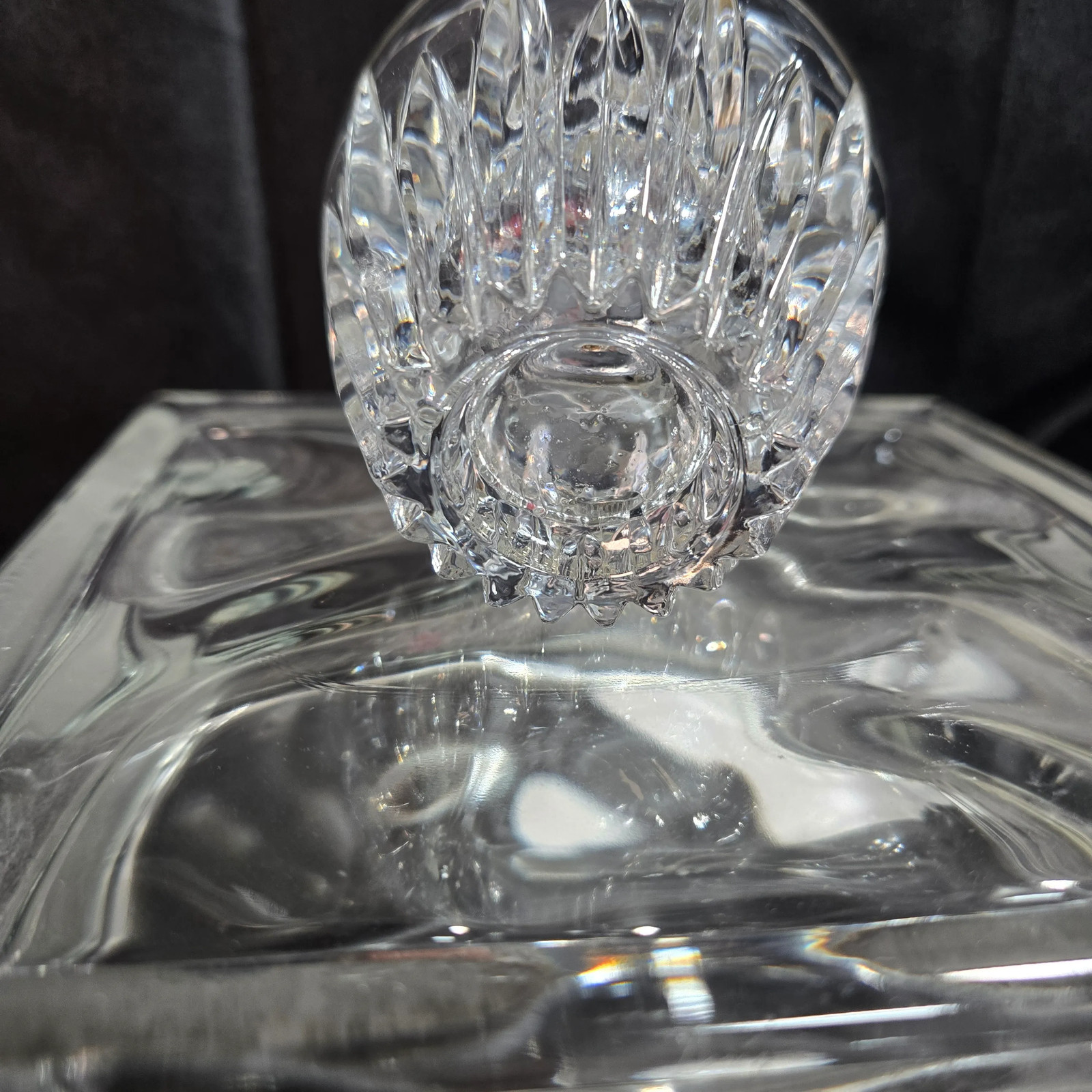 Vintage princess House highlights lead crystal table lighter Japan