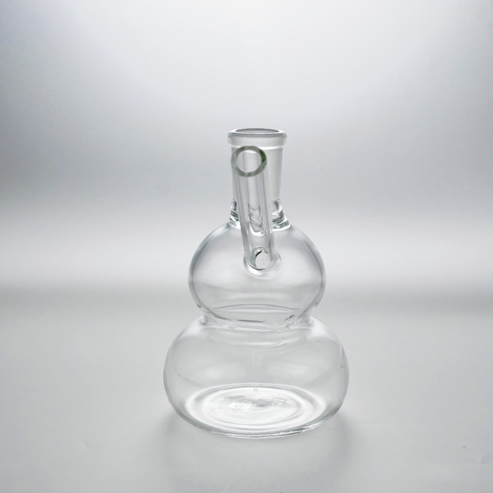 Portable 4″ Glass Bong Gourd Smoking Water Pipe Hookah Bubbler W/Tool Box SET
