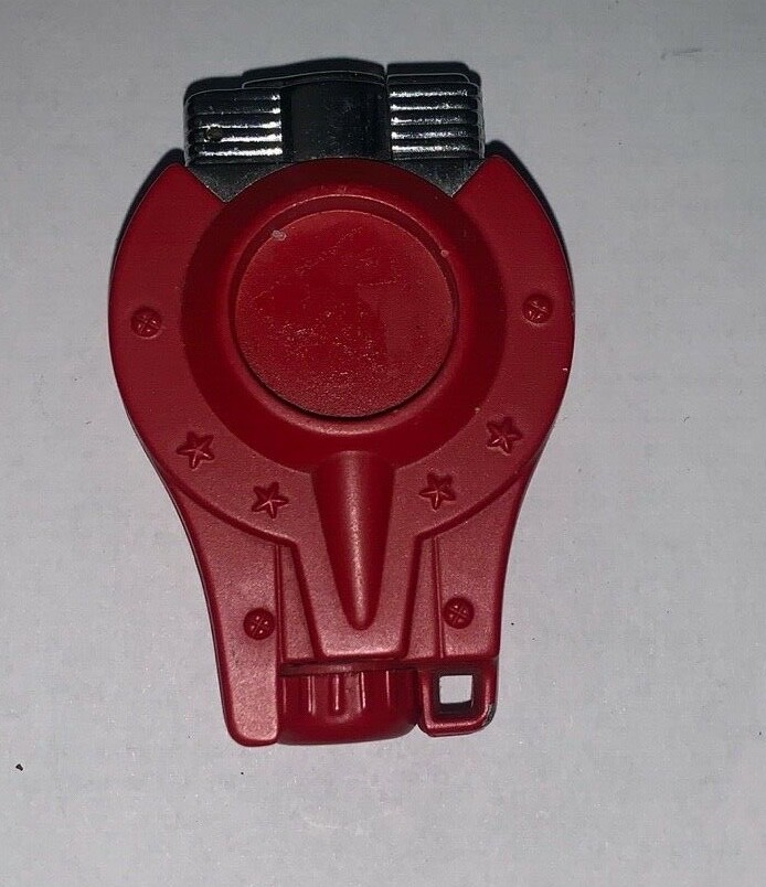 RED SILVER STARS DESIGN PUSH DOWN LIGHTER