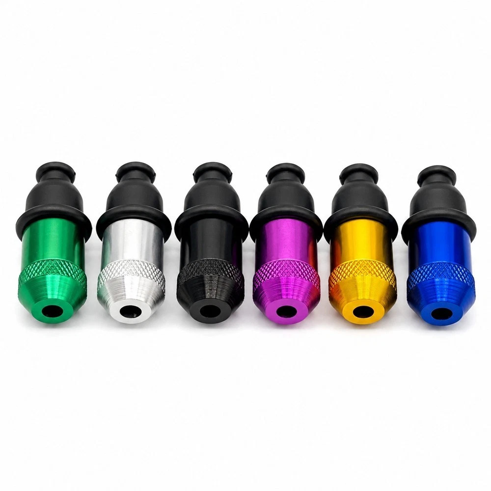 6 Pack Mini One Hitter Metal Tobacco Portable Smoking Pipe With Cleaning tools