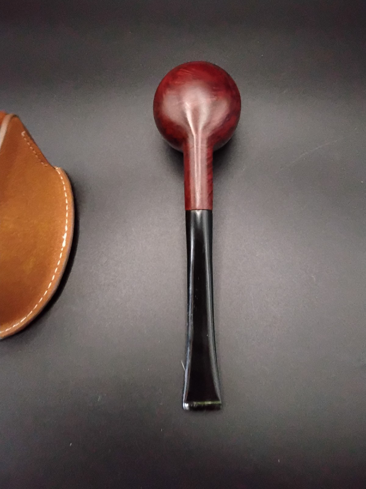 Partially restored Hilson “Club” slightly bent apple tobacco smoking pipe