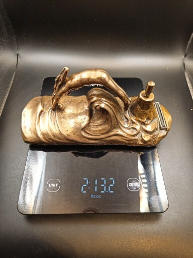 Stunning Antique French Erotic Sea Nymph Art Nouveau Striker Wand Lighter – RARE